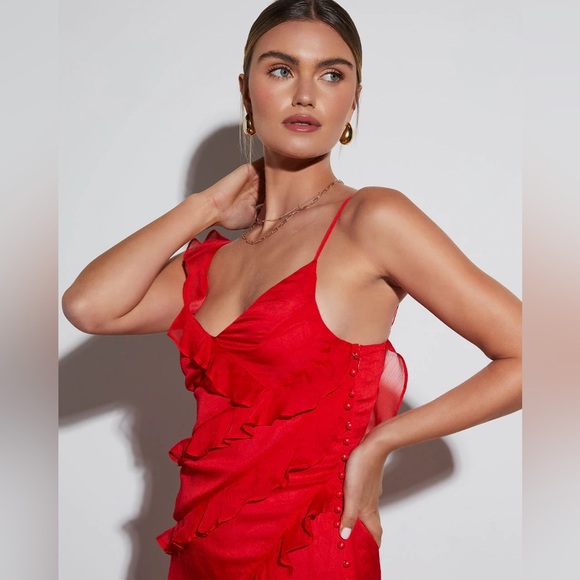 All About Love Chiffon Maxi Dress - XL - Picture 2 of 5